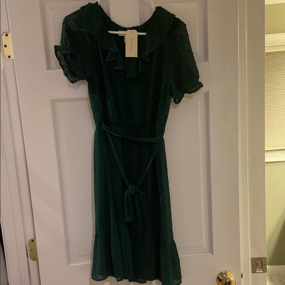 Green Ruffled Dress